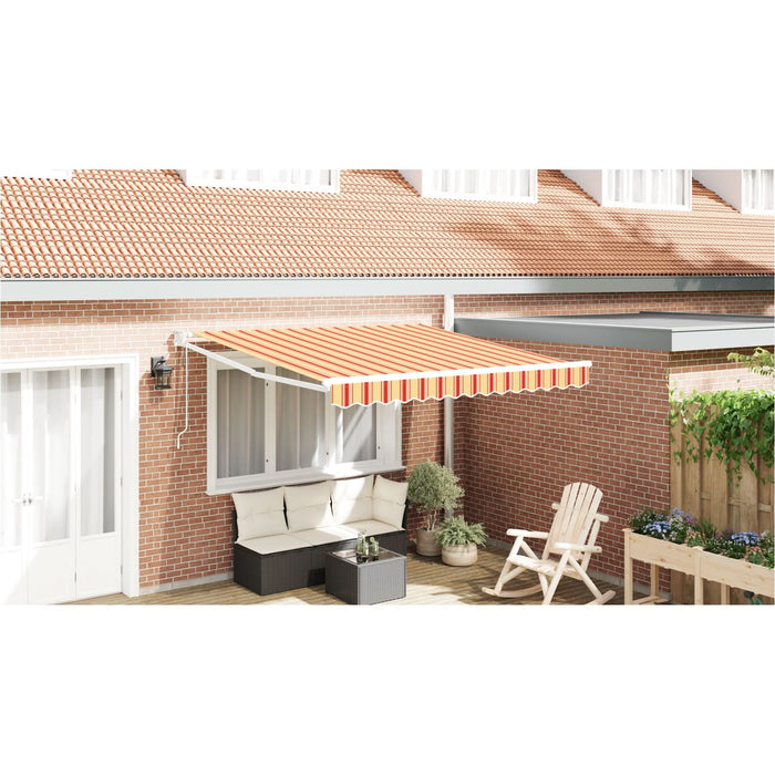 Marchiză retractabilă automată Galben și Portocalie 350x250 cm - WALTI WALTI