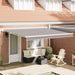 Marchiza manuală retractabilă vidaXL gri deschis 400x300 cm, Material de înlocuire pentru marchiza vidaXL pentru cadru de 4x3 m gri deschis - WALTI WALTI