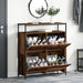 Cabinet pantofi cu 4 sertare pliante Lemn vechi 100x34x112 cm - WALTI WALTI