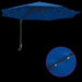 Parasol de grădină montat pe perete cu LED-uri Albastră Azurie 248 cm - WALTI WALTI