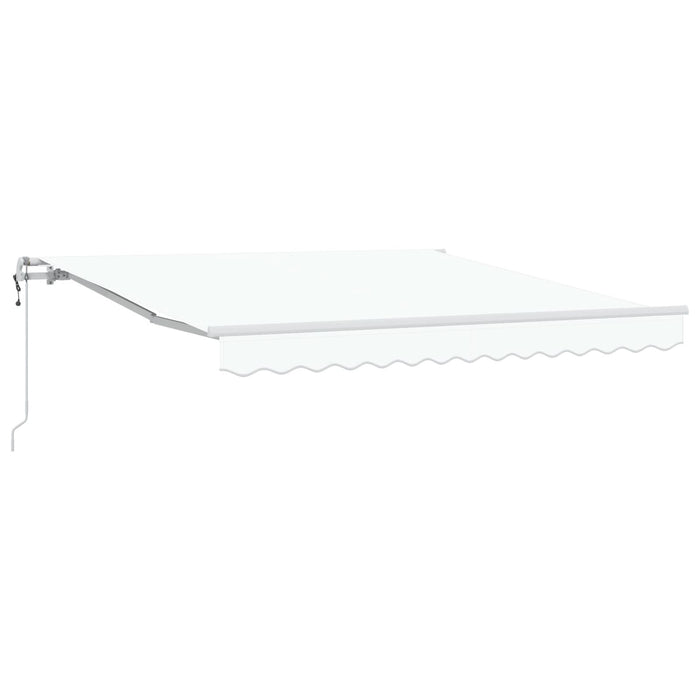Marchiză retractabilă automată albă 350x250 cm, Parte de înlocuire pentru marchiză vidaXL pentru cadru de 3.5x2.5 m alb - WALTI WALTI