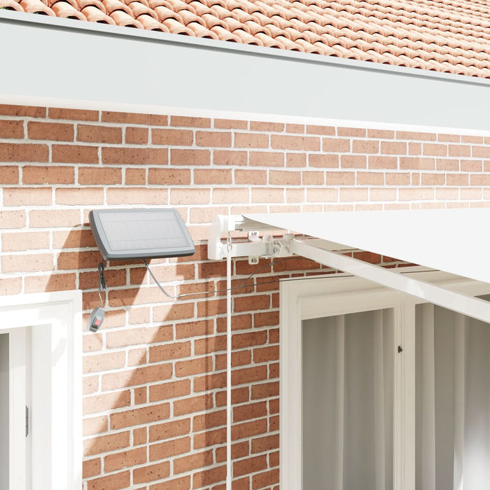 Copertină Manuală Retractabilă vidaXL cu LED Alb 300x250 cm, Material de Înlocuire pentru Copertină vidaXL pentru Cadru de 3x2.5 m Alb - WALTI WALTI