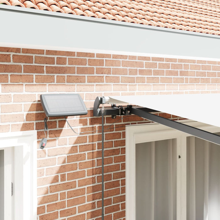 Marchiză manuală retractabilă cu LED alb 350x250 cm, vidaXL Material de înlocuire pentru marchiză 3.5x2.5 m alb - WALTI WALTI