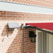 Marchiză manuală retractabilă cu LED roșie 400x300 cm, țesătură de înlocuire vidaXL pentru cadru de 4x3 m roșie - WALTI WALTI