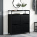 Cabinet pentru pantofi cu 4 sertare flip Black Oak 100x34x112 cm - WALTI WALTI