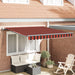 Marchiză Retractabilă Automată Portocalie și Maronie 350x250 cm - WALTI WALTI