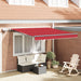 Marchiză Manuală Retractabilă cu LED Roșie 350x250 cm, Țesătură de Înlocuire pentru Marchiza vidaXL pentru Cadru de 3.5x2.5 m Roșie - WALTI WALTI