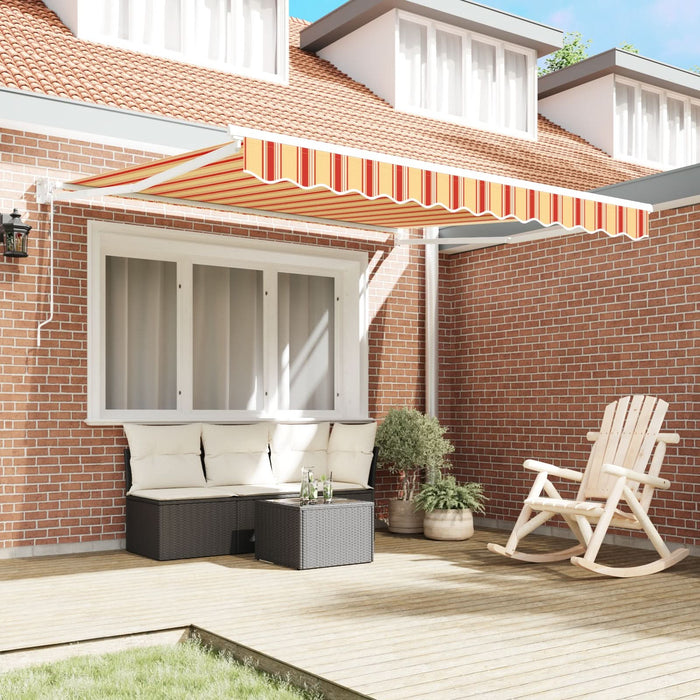Marchiză retractabilă automată Galben și Portocalie 350x250 cm - WALTI WALTI