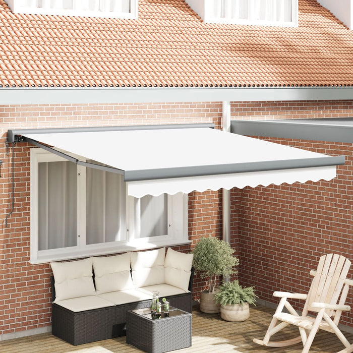 Markiza Retractabilă Automată vidaXL Alb 300x250 cm, Material de Înlocuire pentru Markiză vidaXL pentru Cadru de 3x2.5 m Alb - WALTI WALTI