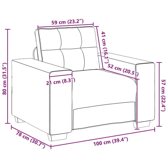 Set canapea, 3 piese, perne negre, catifea - WALTI WALTI
