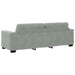 Set canapea, 3 piese, perne gri deschis, catifea - WALTI WALTI