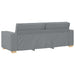 Set canapea, 3 piese, perne gri deschis, textil - WALTI WALTI