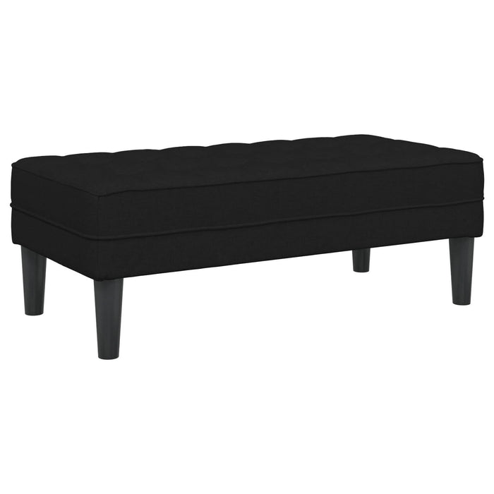 Set canapea de 2 piese cu perne din material negru - WALTI WALTI