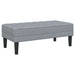 Set de canapea de 2 piese cu perne din material textil gri deschis - WALTI WALTI