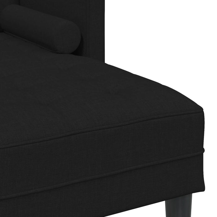 Set canapea de 2 piese cu perne din material negru - WALTI WALTI