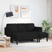 Set canapea de 2 piese cu perne din material negru - WALTI WALTI