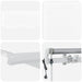 Marchiză retractabilă automată albă 300x250 cm, vidaXL Material de înlocuire pentru marchiză de 3x2.5 m Alb - WALTI WALTI