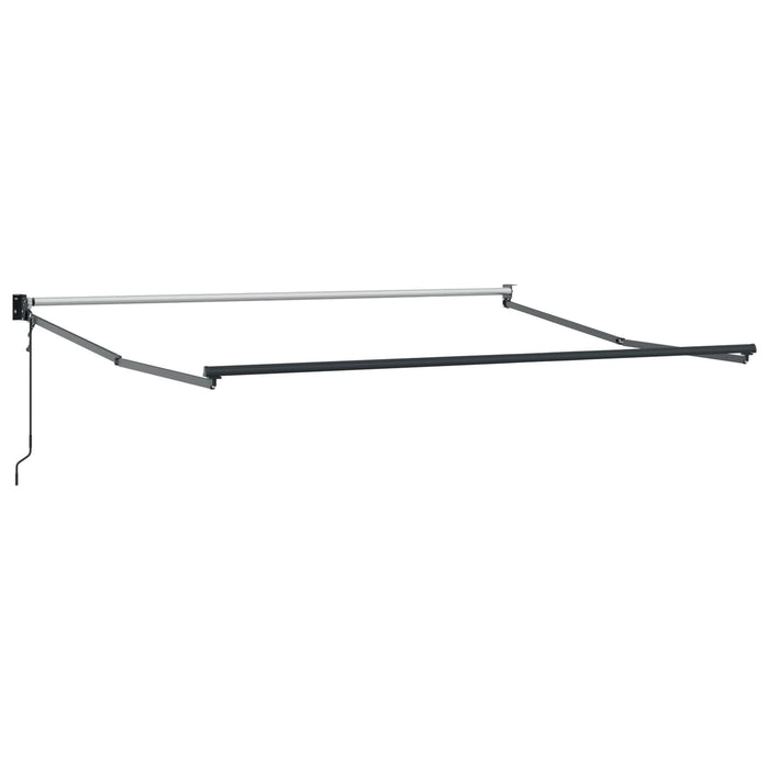 Markiză Retractabilă Automată Dungi Roșii și Albe 350x250 cm - WALTI WALTI