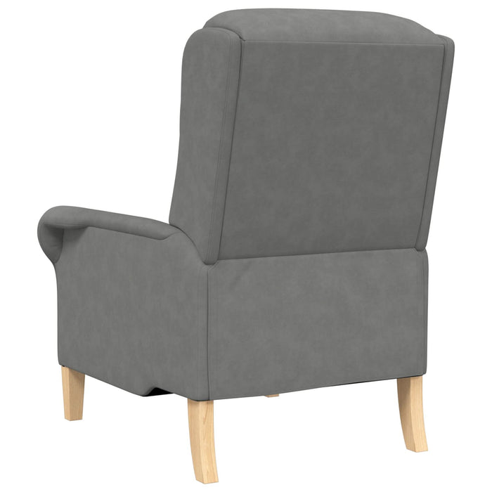 Fotoliu gri închis Gri închis Țesătură și lemn Standard Ergonomic - WALTI WALTI
