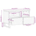 Sertar pentru TV 70x33.5x46 cm Lemn Masiv de Mango - WALTI WALTI