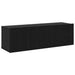 Set de 10 Piese pentru Cabinet TV - Montat pe Perete din Lemn Prelucrat Stejar Negru - WALTI WALTI
