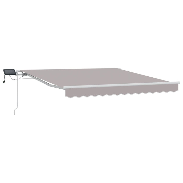 Marchiză manuală retractabilă vidaXL cu LED gri deschis 300x250 cm, Material de înlocuire pentru marchiză vidaXL pentru cadru de 3x2,5 m gri deschis - WALTI WALTI