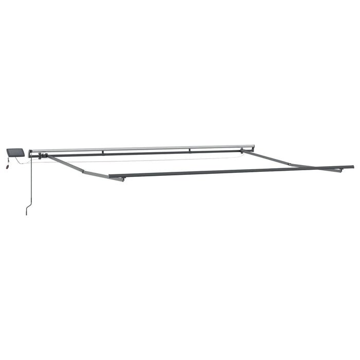 Marchiză manuală retractabilă cu LED Alb 450x300 cm, vidaXL Material de înlocuire pentru marchiză de 4.5x3 m Alb - WALTI WALTI