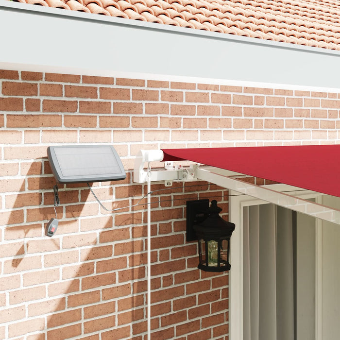 Marciză manuală retractabilă vidaXL cu LED Roșie 400x300 cm, Țesătură de schimb pentru marciză vidaXL 4x3 m Roșie - WALTI WALTI