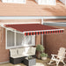 Marchiză retractabilă automată portocalie și maro 350x250 cm - WALTI WALTI
