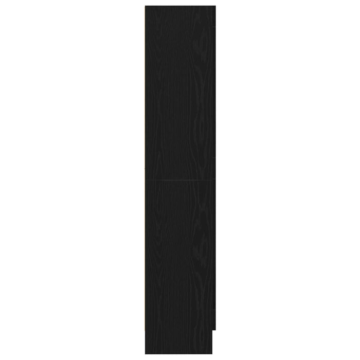 Bibliotecă, stejar negru, 82,5x30,5x150 cm, lemn prelucrat - WALTI WALTI