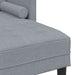 Canapea L-shaped 3 locuri vidaXL Gri deschis 160 cm din material textil - WALTI WALTI