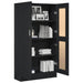 Set de biblioteci vidaXL 2 buc Negru Stejar 165x30,5x150 cm Lemn prelucrat - WALTI WALTI
