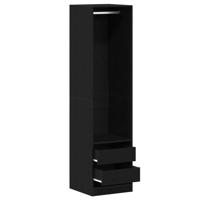 Dulap Negru Stejar 50x50x200 cm din Lemn prelucrat - vidaXL - WALTI WALTI
