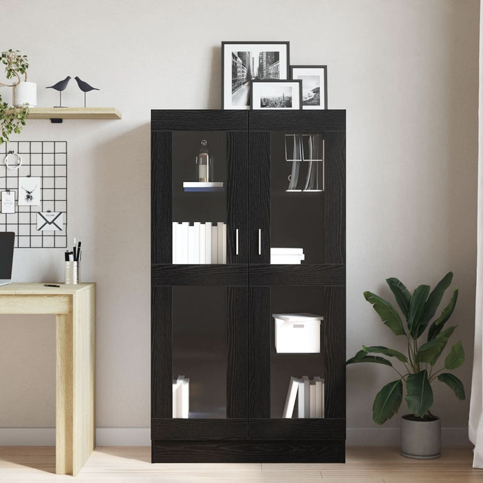 Bibliotecă, stejar negru, 82,5x30,5x150 cm, lemn prelucrat - WALTI WALTI