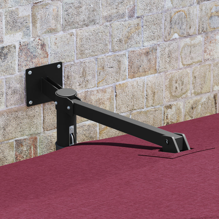 Umbrela de terasă Roșu Bordeaux Țesătură din poliester Mare - WALTI WALTI