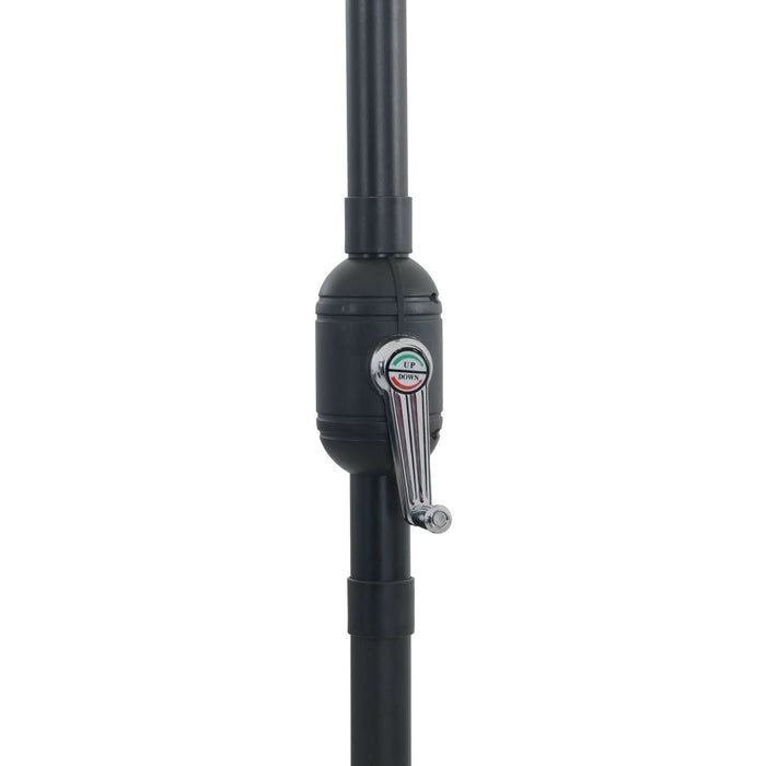 Umbrelă de grădină quadrată vidaXL cu LED-uri 295x245 cm antracit - WALTI WALTI