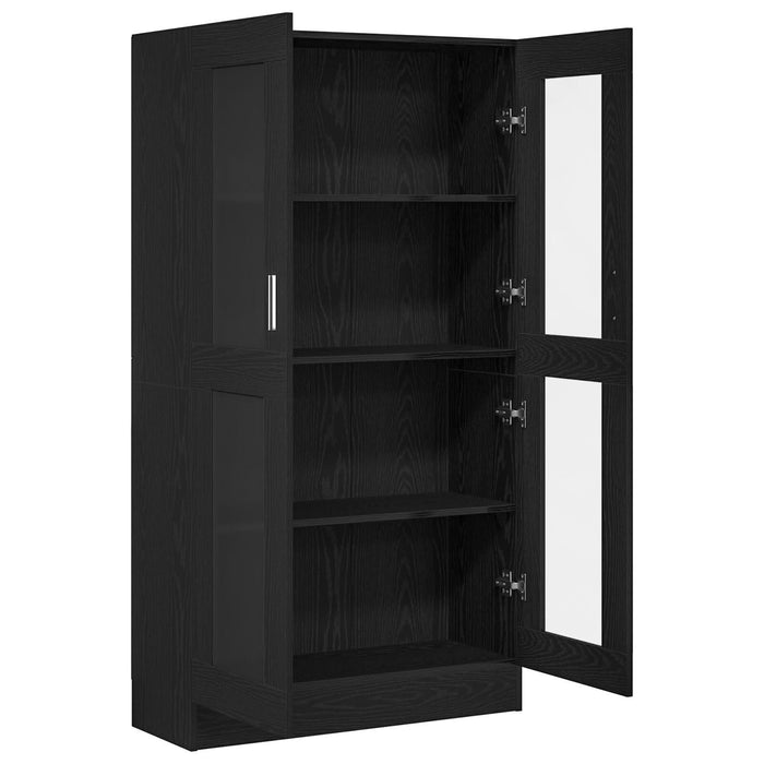 Bibliotecă, stejar negru, 82,5x30,5x150 cm, lemn prelucrat - WALTI WALTI
