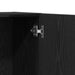 Credență birou vidaXL Negru Stejar 60x32x190 cm Lemn prelucrat - WALTI WALTI