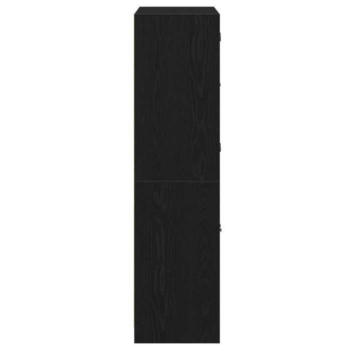 Dulap înalt cu uși, stejar negru, 68x37x142 cm, lemn prelucrat - WALTI WALTI