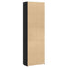 Credență birou vidaXL Negru Stejar 60x32x190 cm Lemn prelucrat - WALTI WALTI
