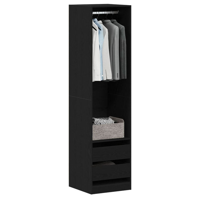Dulap Negru Stejar 50x50x200 cm din Lemn prelucrat - vidaXL - WALTI WALTI
