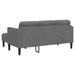 Canapea L-shaped pentru 3 persoane Gri închis 160 cm Fabricat - WALTI WALTI