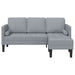 Canapea L-shaped 3 locuri vidaXL Gri deschis 160 cm din material textil - WALTI WALTI