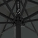 Umbrelă de grădină quadrată vidaXL cu LED-uri 295x245 cm antracit - WALTI WALTI