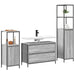 Set mobilier baie, 3 piese, gri sonoma, lemn prelucrat - WALTI WALTI
