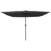 Umbrelă de grădină quadrată vidaXL cu LED-uri 295x245 cm antracit - WALTI WALTI