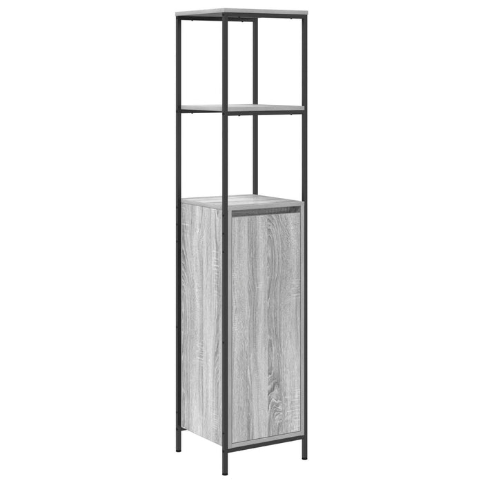 Set mobilier baie, 3 piese, gri sonoma, lemn prelucrat - WALTI WALTI