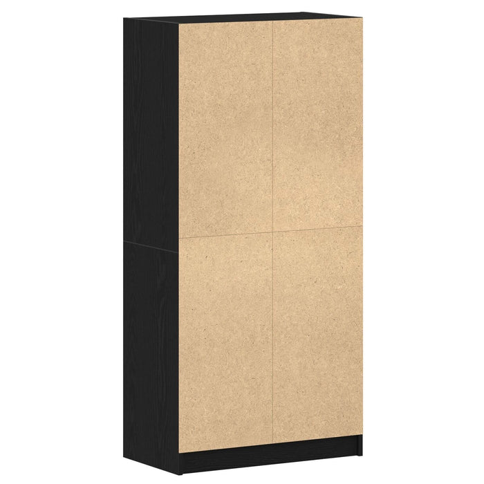 Dulap înalt cu uși, stejar negru, 68x37x142 cm, lemn prelucrat - WALTI WALTI