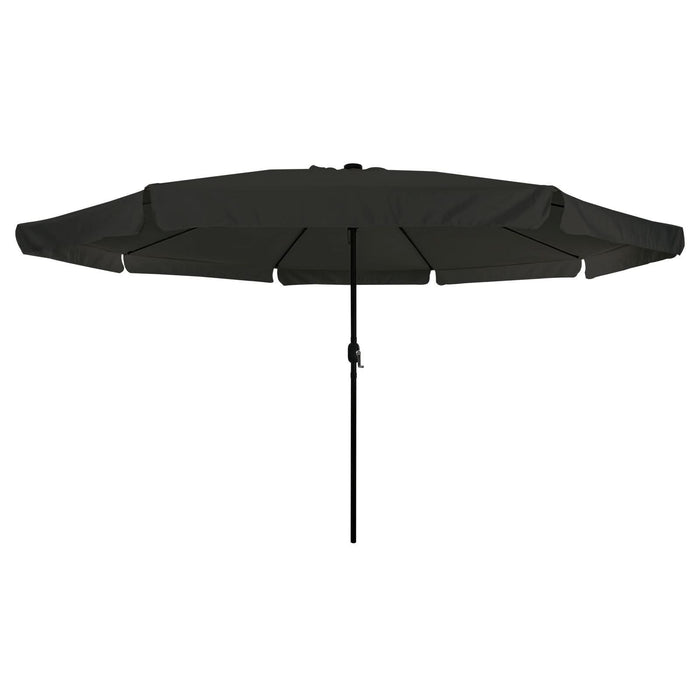 Parasol de grădină vidaXL cu lumini LED ø395x245 cm, Negru - WALTI WALTI