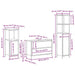 Set mobilier baie, 3 piese, stejar fumuriu, lemn prelucrat - WALTI WALTI